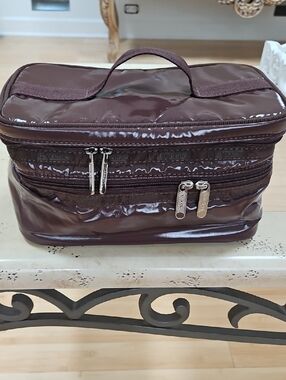 Lesportsac Glossy Dark Brown Travel Dopp Kit
